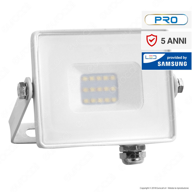 V-Tac PRO VT-10 Faro LED SMD 10W Ultrasottile Chip Samsung da Esterno