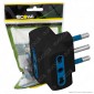 Ecova Adattatore Triplo con Spina 16A 2P+T e 3 Prese 10/16A 2P+T Bivalenti Colore Nero - mod. 30046