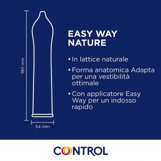 Preservativi Control Nature Easy Way - Scatola da 6 Profilattici