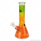 Grace Glass Bong in Vetro Rainforest Beaker Series fantasia Rain Rasta con Ice Notch - Altezza 32cm