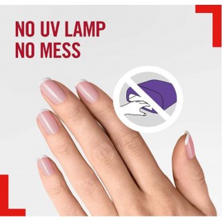 Rimmel London Super Gel Nail Polish Step 1 French Manicure Smalto per