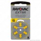 Rayovac Extra Misura 10 - Confezione 6 Batterie per Protesi Acustiche