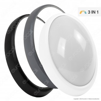 FAI Plafoniera LED Ovale 12W SMD Changing Color 3in1 da Superficie