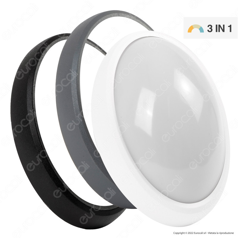 FAI Plafoniera LED Ovale 12W SMD Changing Color 3in1 da Superficie