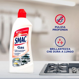 Smac Gas Detergente Liquido per Piani Cottura - Flacone da 500ml