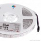 V-Tac VT-5050-60 Striscia LED Flessibile 35W SMD RGB 60 LED/metro 12V IP65 - Bobina da 5 metri - SKU 212155