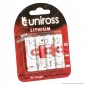 Uniross Lithium Ultra Performance Pila FR6 Stilo Mignon al Litio AA 1.5V - Blister da 4 Batterie Li-ion