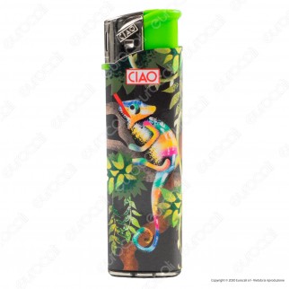 Ciao Accendino Elettronico Large Fantasia Chameleon - Serie da 5
