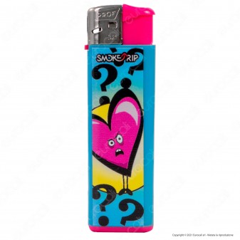 SmokeTrip Color Accendino Elettronico Large Fantasia Hearts - Serie