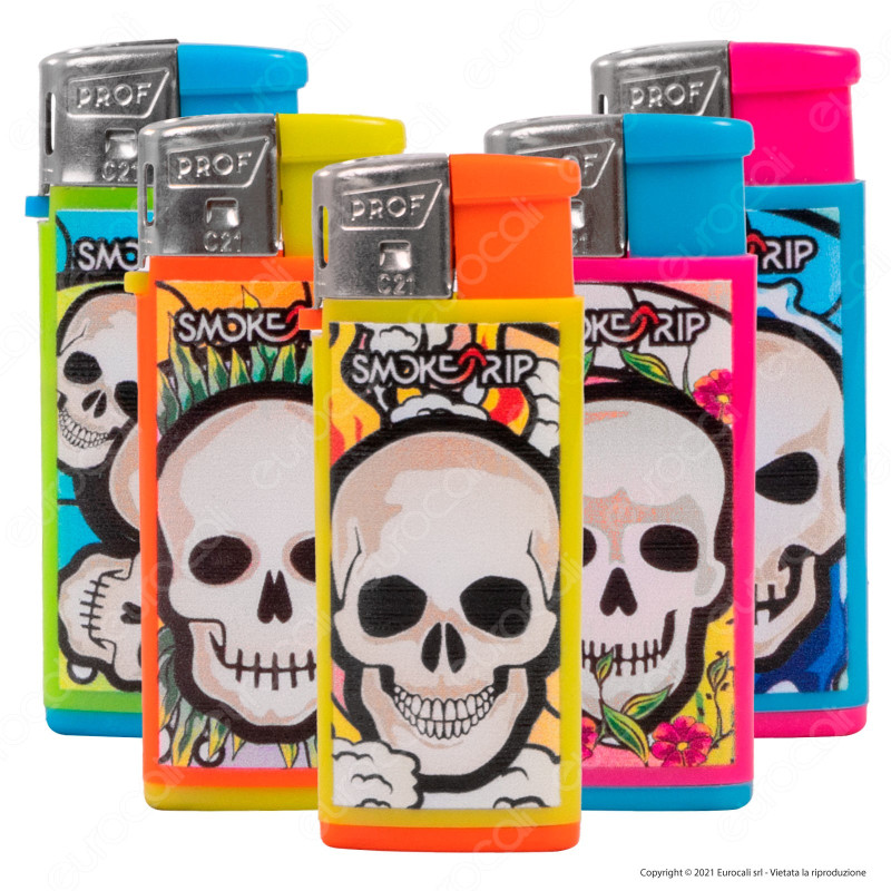 SmokeTrip Color Accendino Elettronico Mini Fantasia Skull Elements -
