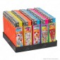 SmokeTrip Color Accendino Elettronico Large Fantasia Pizzas - Box da 50 Accendini