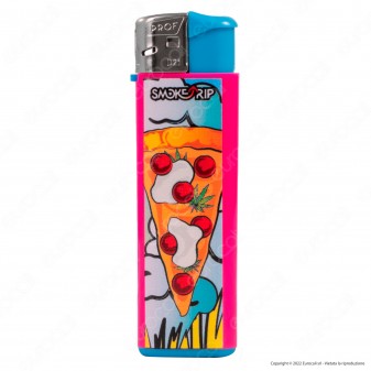 SmokeTrip Color Accendino Elettronico Large Fantasia Pizzas - Serie