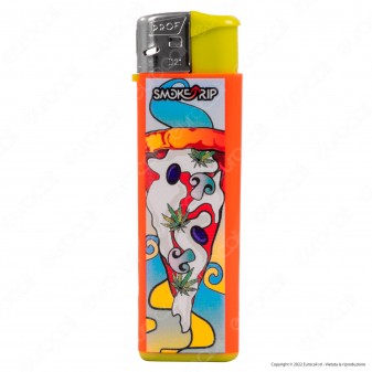 SmokeTrip Color Accendino Elettronico Large Fantasia Pizzas - Serie