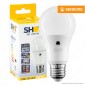 Bot Lighting Shot Lampadina LED E27 10.7W Bulb A60 Goccia SMD con Doppio Sensore Crepuscolare - mod. LEDSENS10X2B / LEDSENS10X3B