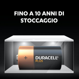 Duracell Plus Pile LR14 Alcaline Mezza Torcia C Baby 1.5V Lunga
