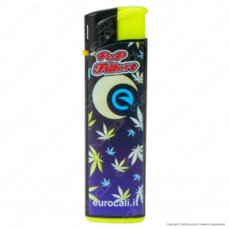 Pop Filters Accendino Elettronico Large Fantasia Eurocali Leaf -