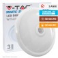 V-Tac Pro VT-13 Plafoniera LED Dome Light 12W SMD Chip Samsung con Sensore PIR di Movimento e Crepuscolare - SKU 21808 / 21809