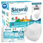 Sicura Protection 50 Mascherine Protettive Filtranti Monouso con Classe Protezione FFP3 in TNT Multistrato