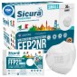 Sicura Protection 30 Mascherine Small Filtranti Monouso con Protezione Certificato FFP2 NR in TNT Multistrato