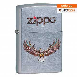 Zippo Accendino a Benzina Ricaricabile ed Antivento con Fantasia