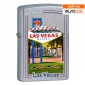 Zippo Accendino a Benzina Ricaricabile ed Antivento con Fantasia US City Las Vegas - Esclusiva Eurocali - mod. 207