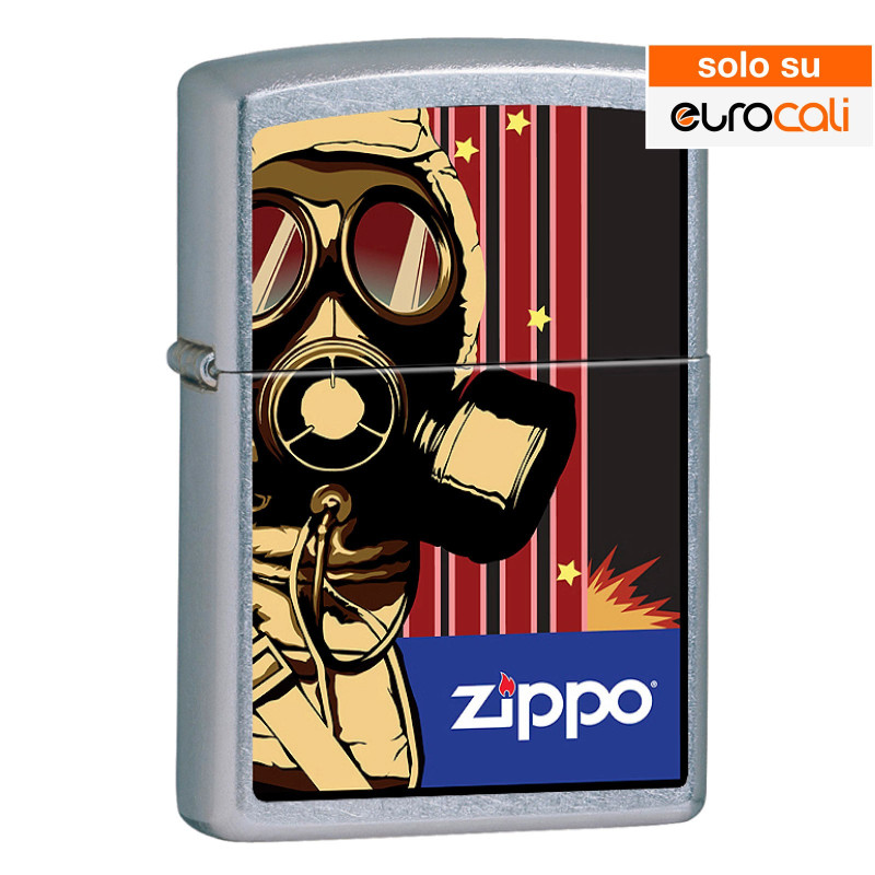 Zippo Accendino a Benzina Ricaricabile ed Antivento con Fantasia