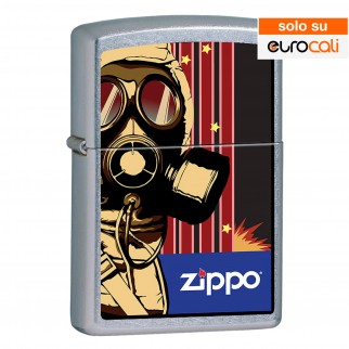Zippo Accendino a Benzina Ricaricabile ed Antivento con Fantasia