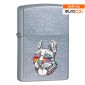 Zippo Accendino a Benzina Ricaricabile ed Antivento con Fantasia Cool Bulldog - Esclusiva Eurocali - mod. 207