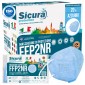 Sicura Protection 20 Mascherine Protettive Colore Azzurro Filtranti Monouso con Fattore di Protezione Certificato FFP2 NR in TNT