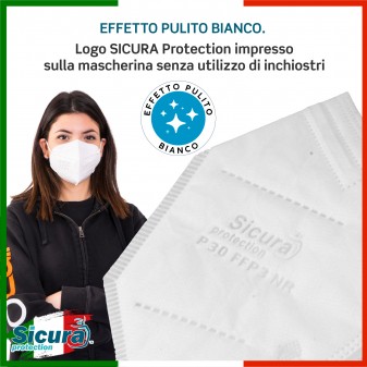 Sicura Protection 48 Mascherine Protettive Colorate Filtranti Monouso