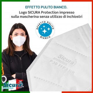 Sicura Protection 48 Mascherine Protettive Colorate Filtranti Monouso