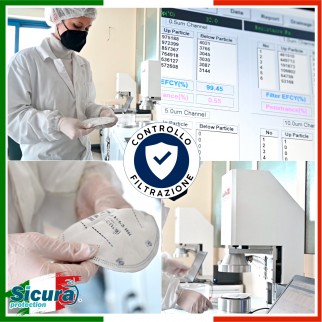Sicura Protection Espositore con 100 Mascherine Protettive Colorate