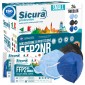 Sicura Protection 24 Mascherine Small Protettive Colorate Filtranti Monouso con Fattore di Protezione Certificato FFP2 NR in TNT