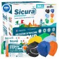 Sicura Protection 48 Mascherine Small Protettive Colorate Filtranti Monouso con Fattore di Protezione Certificato FFP2 NR in TNT