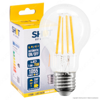Bot Lighting Shot Lampadina LED E27 7.8W Bulb A60 Goccia