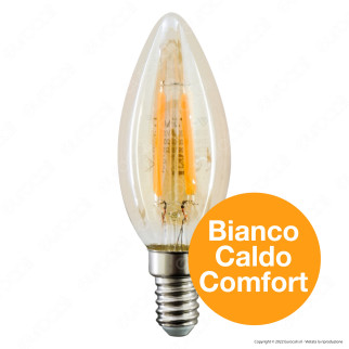 V-Tac VT-1955 Lampadina LED E14 4W Candle Bulb C35 Candela