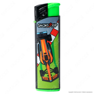 SmokeTrip Large Accendino Elettronico Grande Fantasia F1 - Box da 50