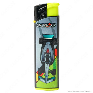 SmokeTrip Large Accendino Elettronico Grande Fantasia F1 - Box da 50