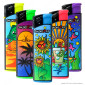 SmokeTrip Large Accendino Elettronico Grande Fantasia Summer - Serie da 5 Accendini
