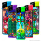 SmokeTrip Large Accendino Elettronico Grande Fantasia Luna Park - Serie da 5 Accendini