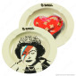 G-Rollz Amsterdam Posacenere Rotondo in Metallo con Fantasia Banksy's Graffiti 1