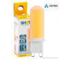Bot Lighting Shot Lampadina LED G9 4.2W COB Tubolare in Vetro e Ceramica - mod. SLD8704X2S