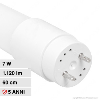 V-Tac VT-1607 Tubo LED SMD Nano Plastic T8 G13 7W Lampadina 60