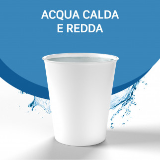 Bicchieri in Carta Riciclabile Colore Bianco da 120ml - Confezione da 50 Bicchieri