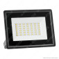 V-Tac VT-4934 Faro LED Floodlight 30W SMD Slim IP65 Nero - SKU 6743 / 6744 / 6745