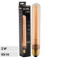 V-Tac VT-2162 Lampadina LED E27 2W Bulb T30 Tubolare Art Filament in Vetro Ambrato - SKU 217473