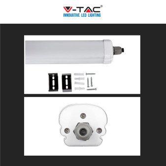 V-Tac VT-1249 Tubo LED Plafoniera 36W Lampadina SMD IP65 120cm