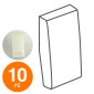 MAPAM Cover Pulsante Apertura ART Bianco - Confezione 10pz - mod. ART-A873BI - Compatibile con BTicino LIVING