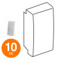 MAPAM Falso Polo ART Bianco - Confezione 10pz - mod. ART-F800BI - Compatibile con BTicino LIVING