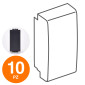 MAPAM Falso Polo ART Nero - Confezione 10pz - mod. ART-F800NE - Compatibile con BTicino LIVING